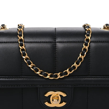 Mini Lambskin Calfskin Flap Shoulder Bag