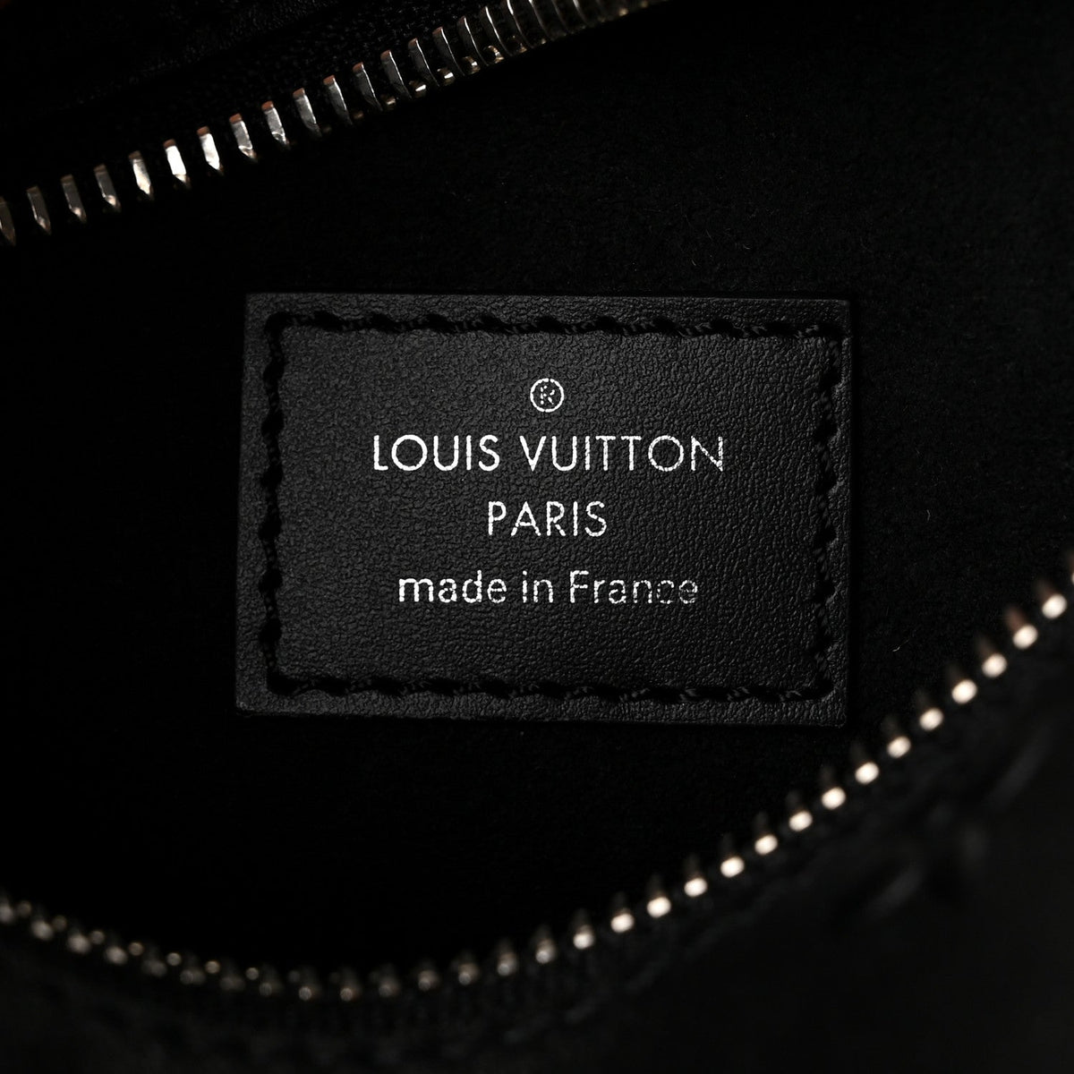Louis Vuitton Calfskin Debossed Monogram Side Trunk Black