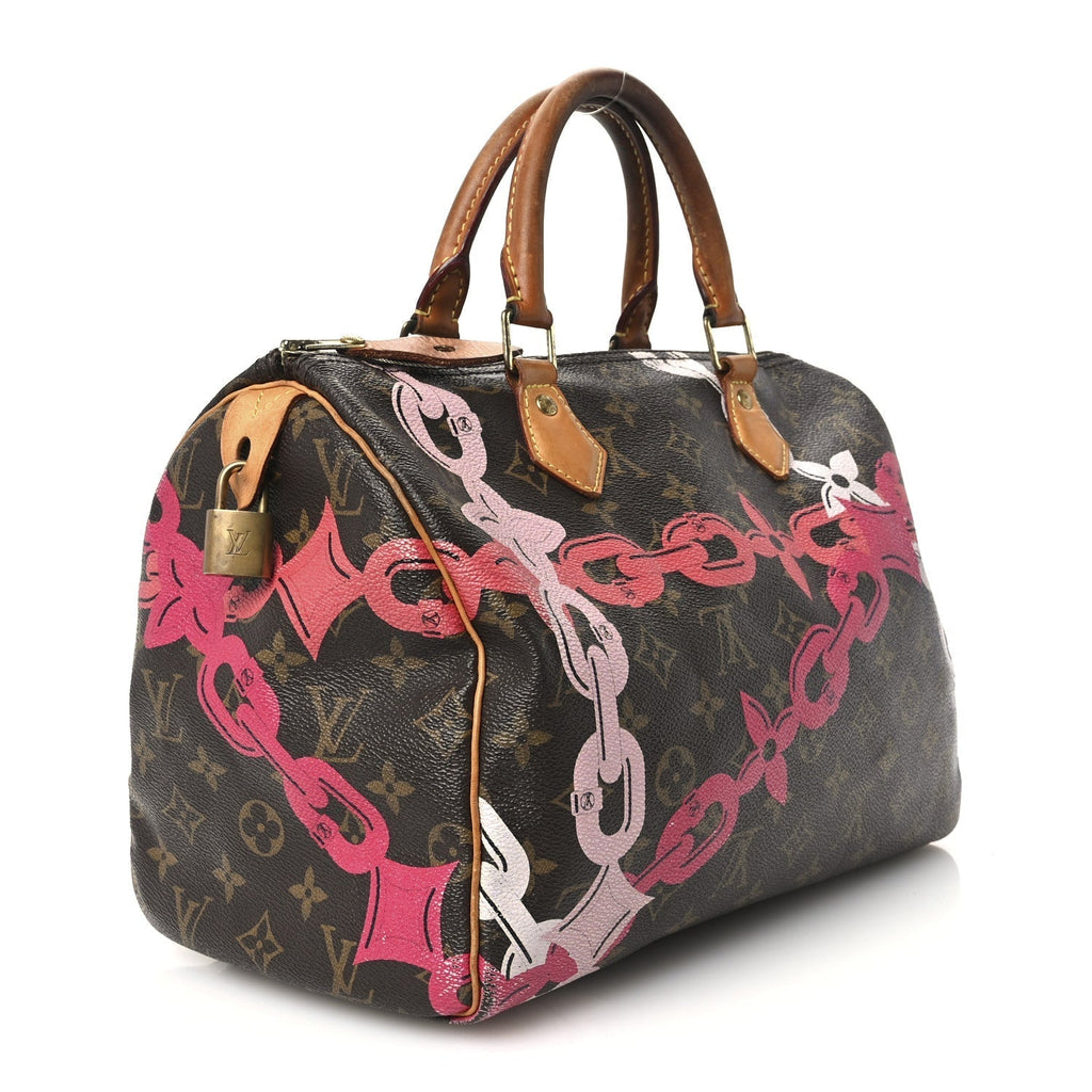 Louis Vuitton Monogram Canvas Speedy 30 Rose Ballerine Poppy
