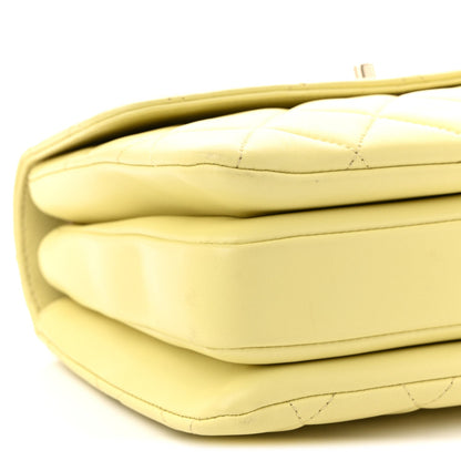 Small Quilted Lambskin Flap Shoulder Bag