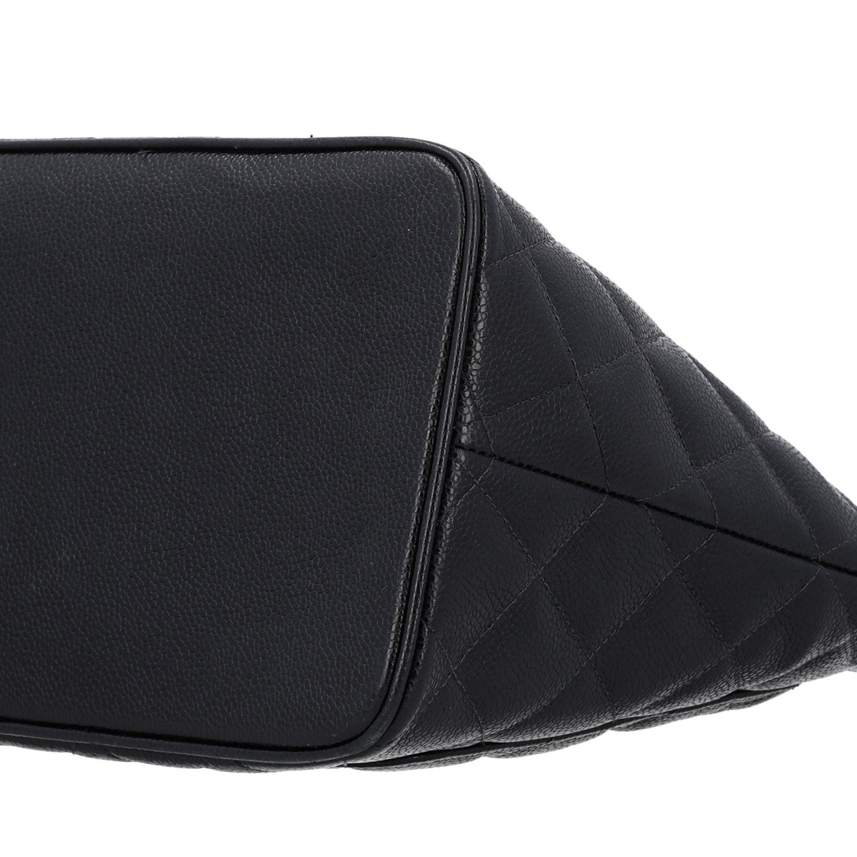 Quilted Caviar Tote Bag