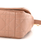 Christian Dior Calfskin Cannage Small Caro Bag Rose De Vents
