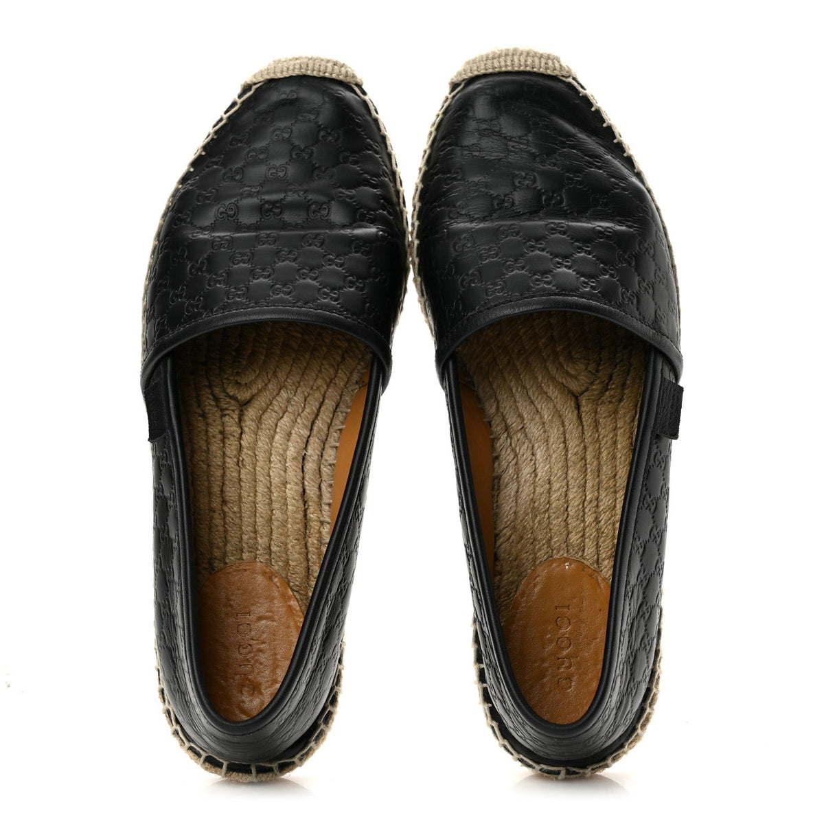 Gucci Microguccissima Signature Women's Espadrilles 38 Black