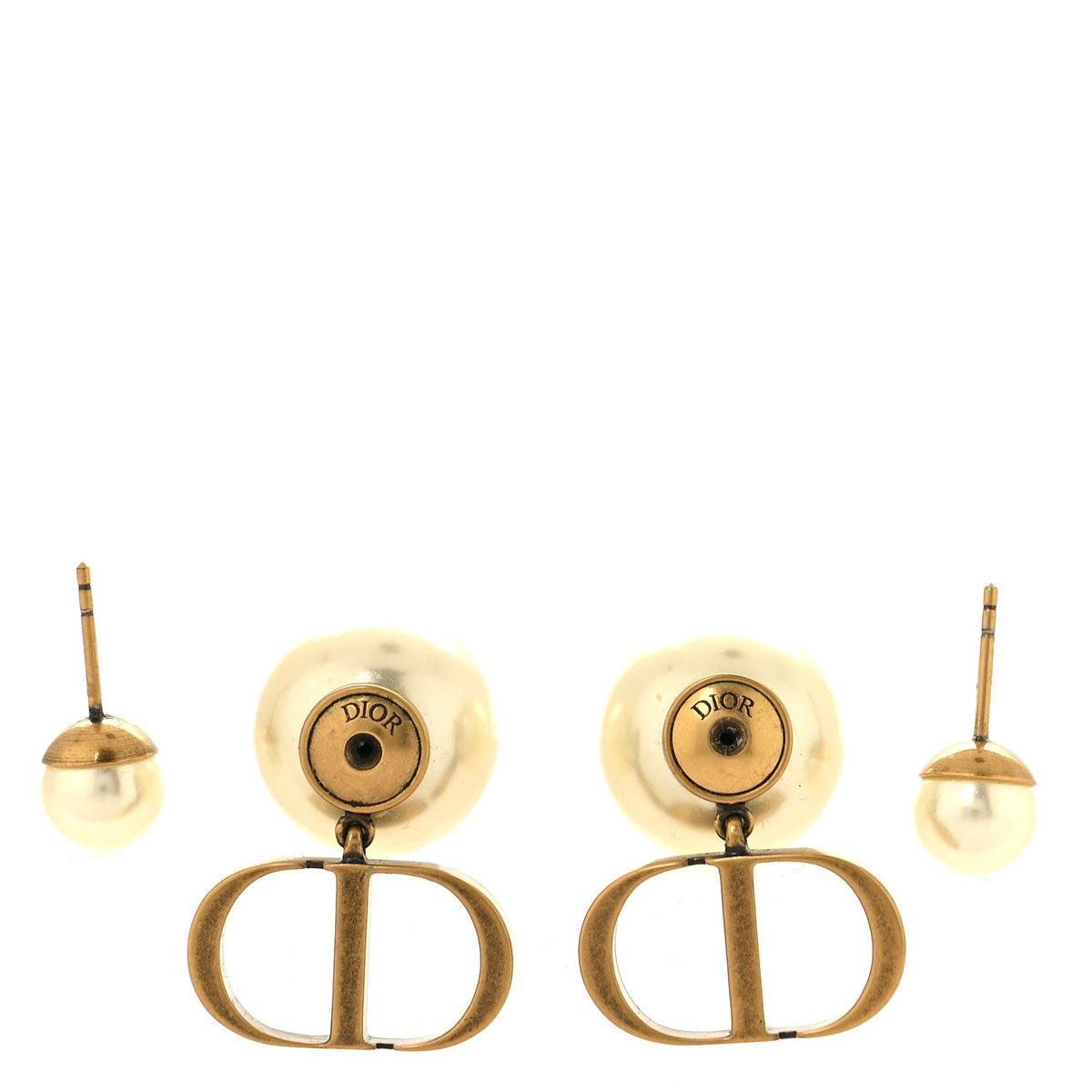 Christian DiorPearl Mise En Dior CD Tribal Earrings