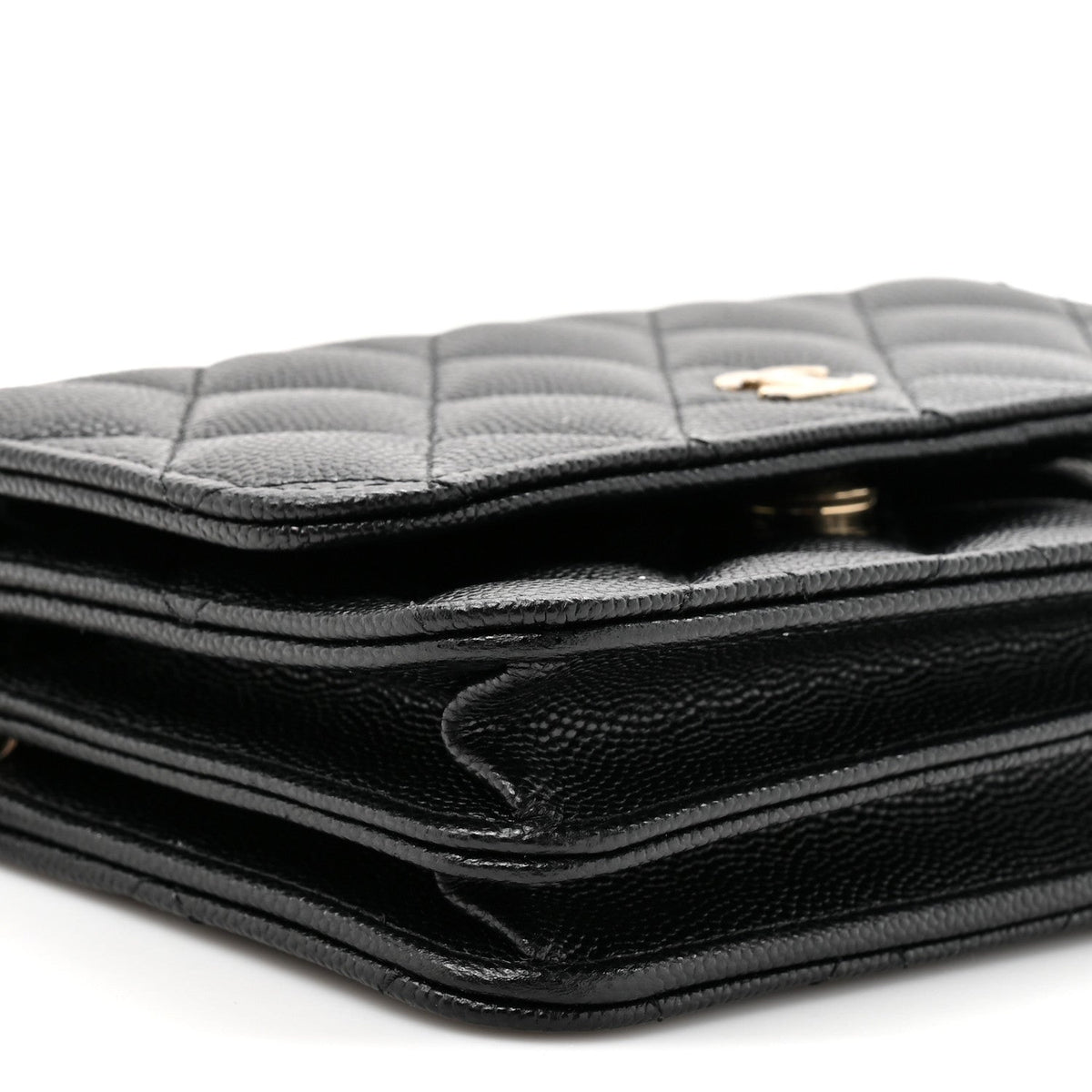 Chanel Caviar Quilted Mini Wallet on Chain WOC Black