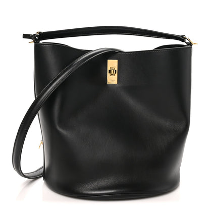 Calfskin Bucket Bag - Black