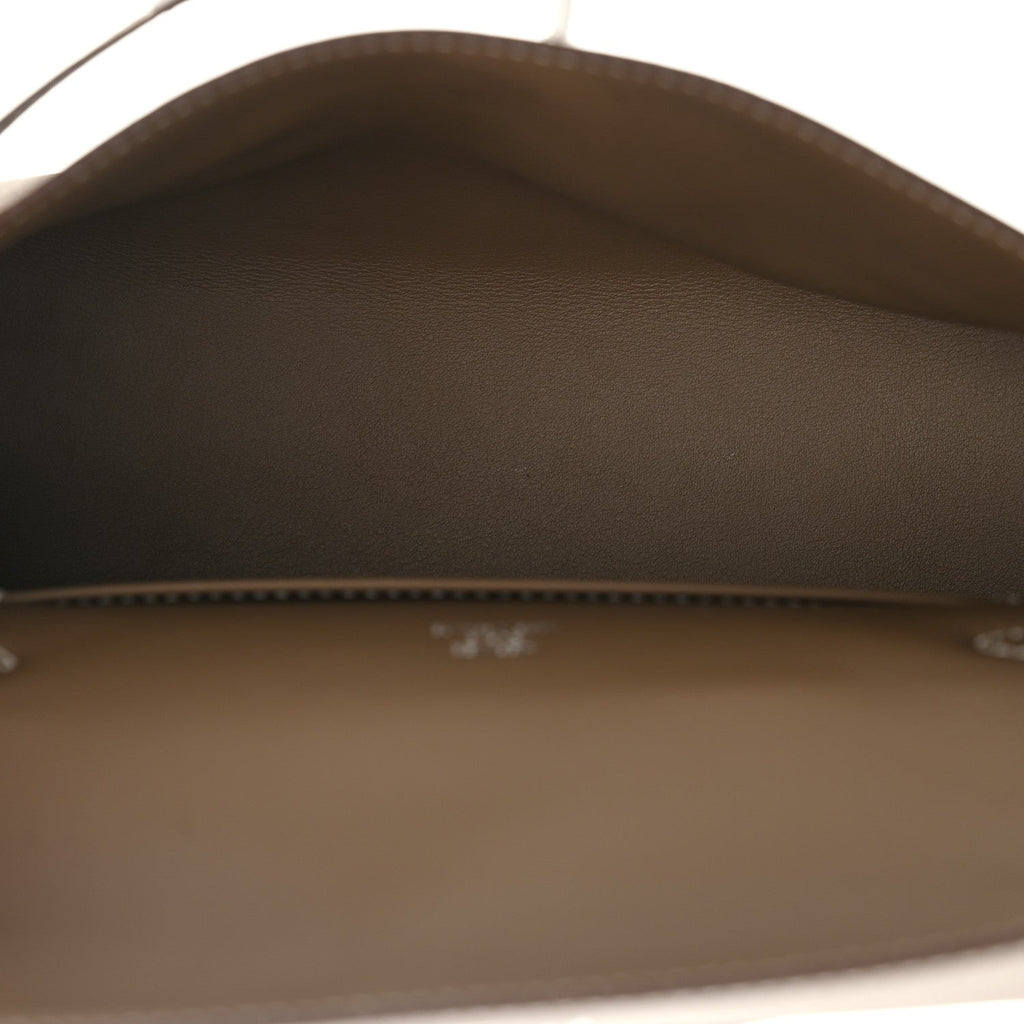 Hermès Swift Kelly Pochette Clutch Etoupe