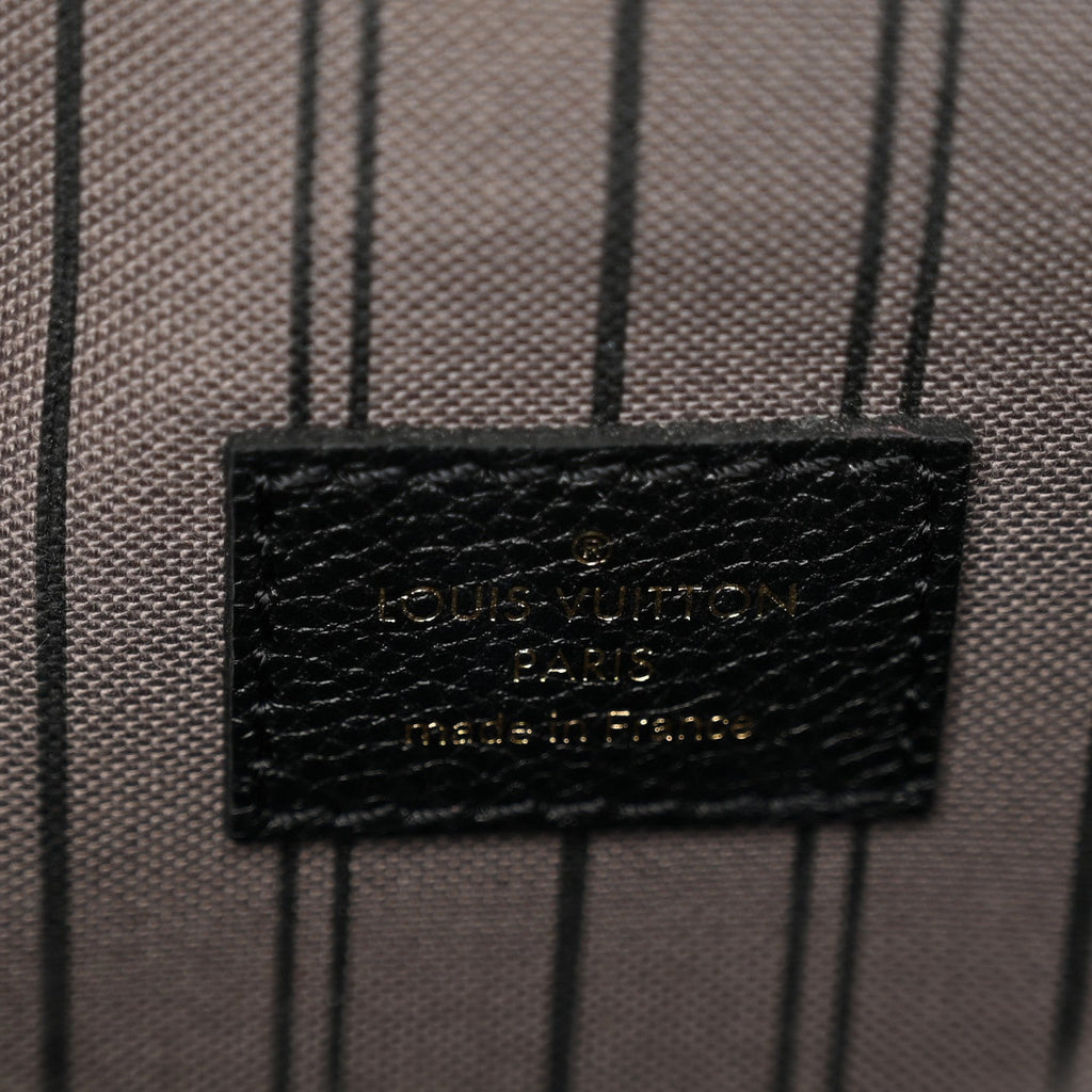 Louis Vuitton Monogram Empreinte Pochette Metis Bag Black