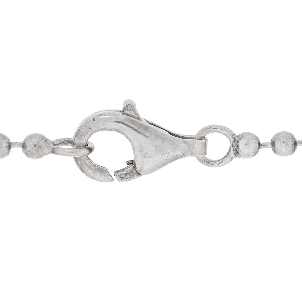 Sterling Silver Square Cross Pendant Necklace