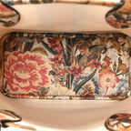 Gucci GG Supreme Monogram Flora Small Ophidia Tote Beige White