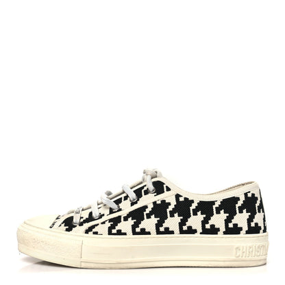 Christian Dior Canvas Women's Walk'N'Dior Low Top Sneakers 39 White Black