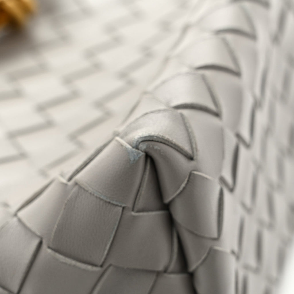Bottega Veneta Nappa Intrecciato Small Andiamo Shoulder Bag Sterling