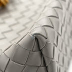 Bottega Veneta Nappa Intrecciato Small Andiamo Shoulder Bag Sterling