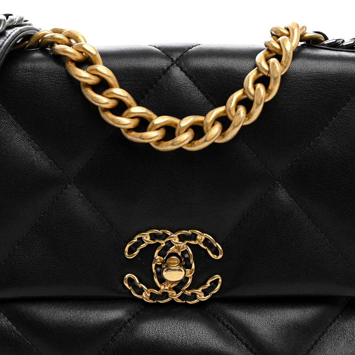 Medium Quilted Lambskin Flap Shoulder Bag