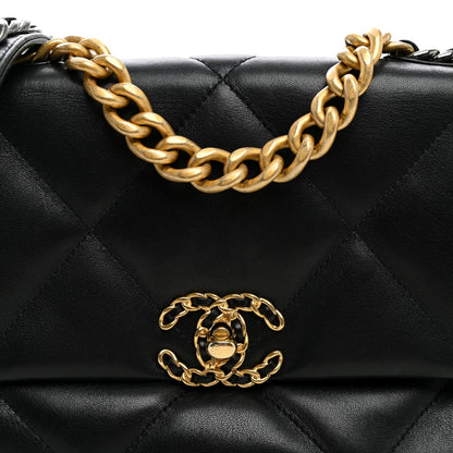 Medium Quilted Lambskin Flap Shoulder Bag