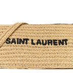 Saint Laurent Raffia Le Crossbody Naturel