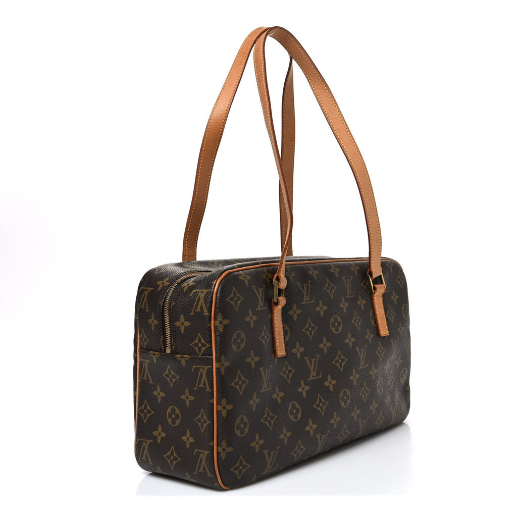 Louis Vuitton Monogram Cite GM Shoulder Bag Brown