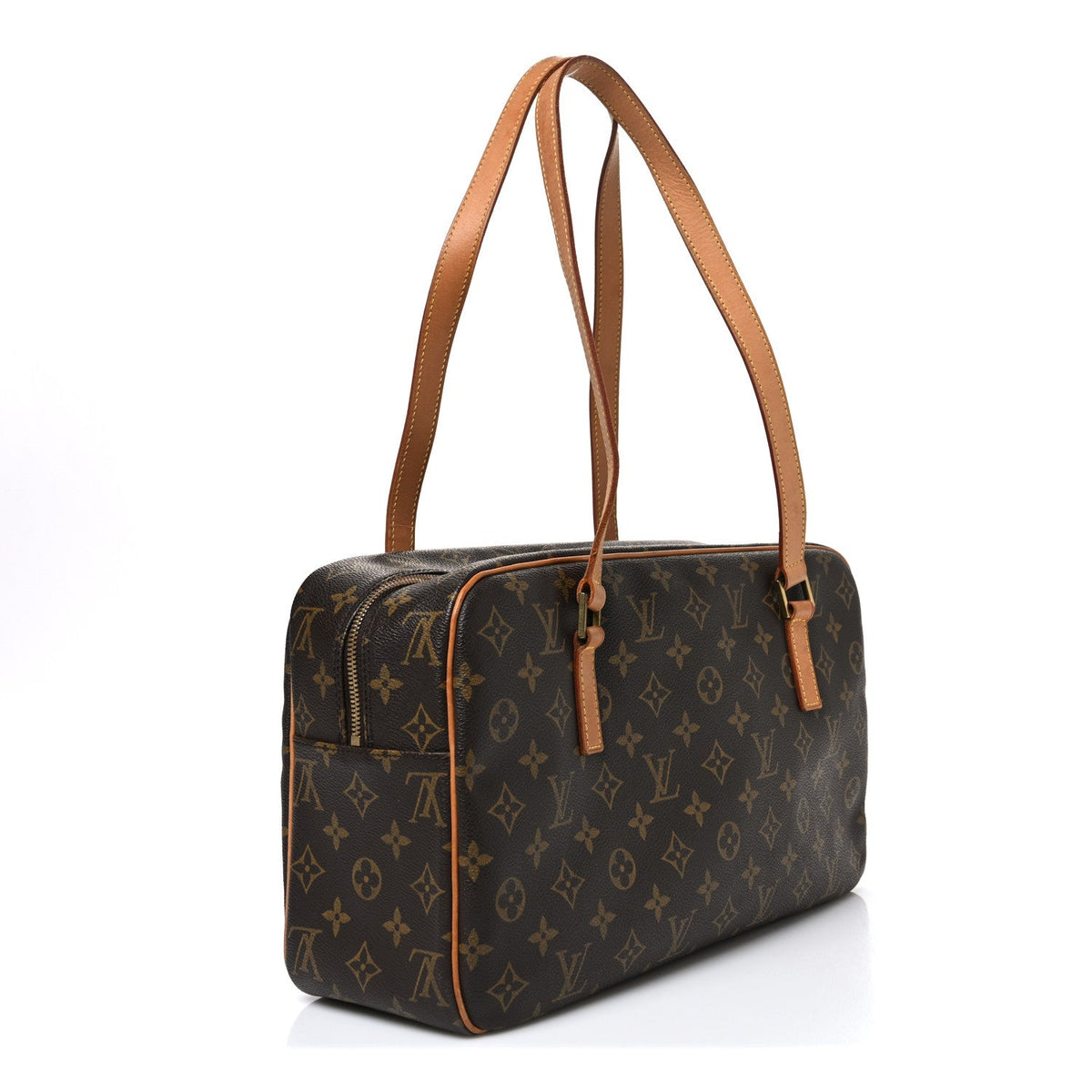 Louis Vuitton Monogram Cite GM Shoulder Bag Brown
