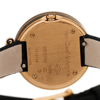 Van Cleef & Arpels 18K Rose Gold Satin 25mm Charms Watch Black