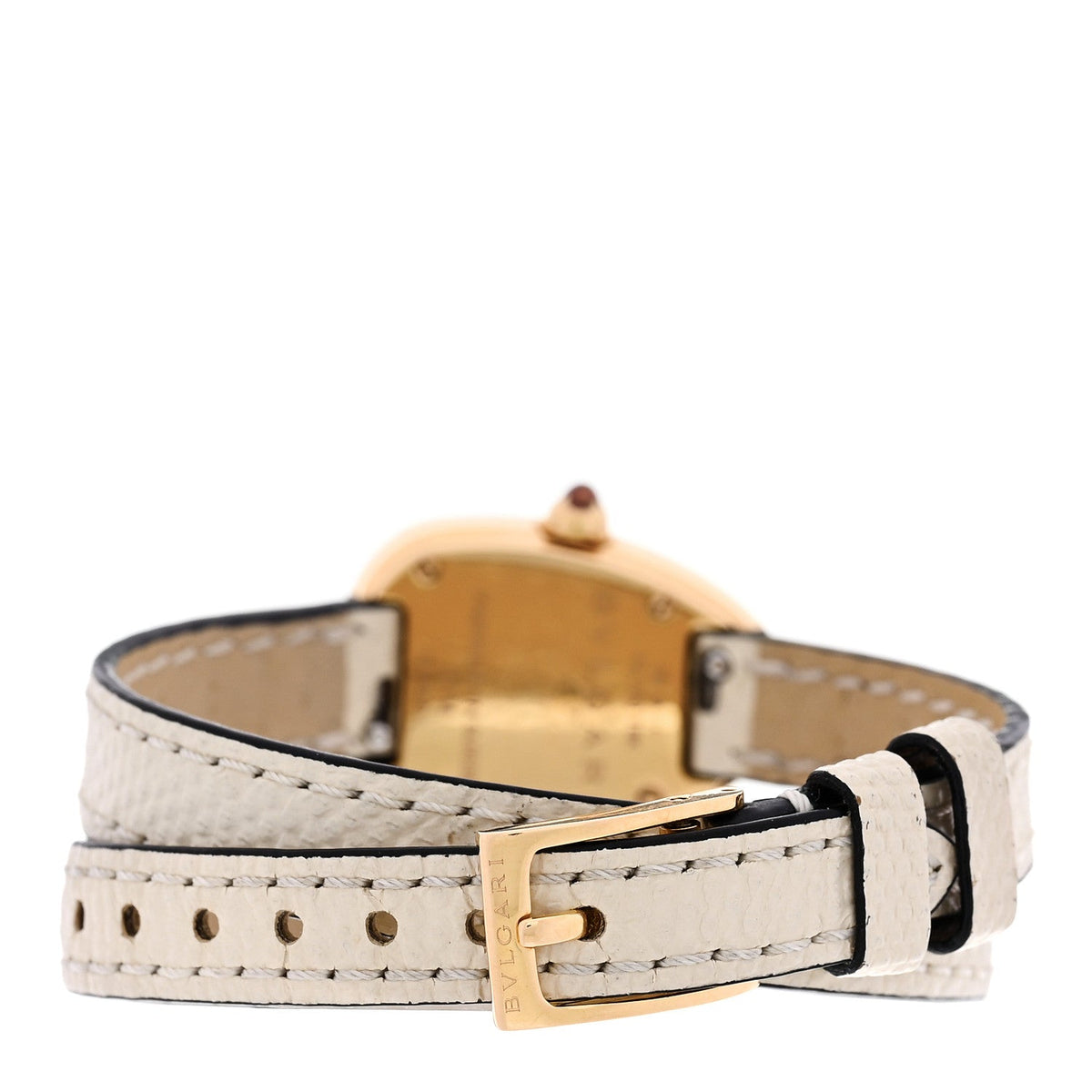 Bulgari 18K Rose Gold Lizard 20mm Serpenti Double Wrap Watch Green