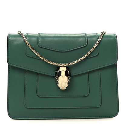 Small Calfskin Crossbody Bag - Green
