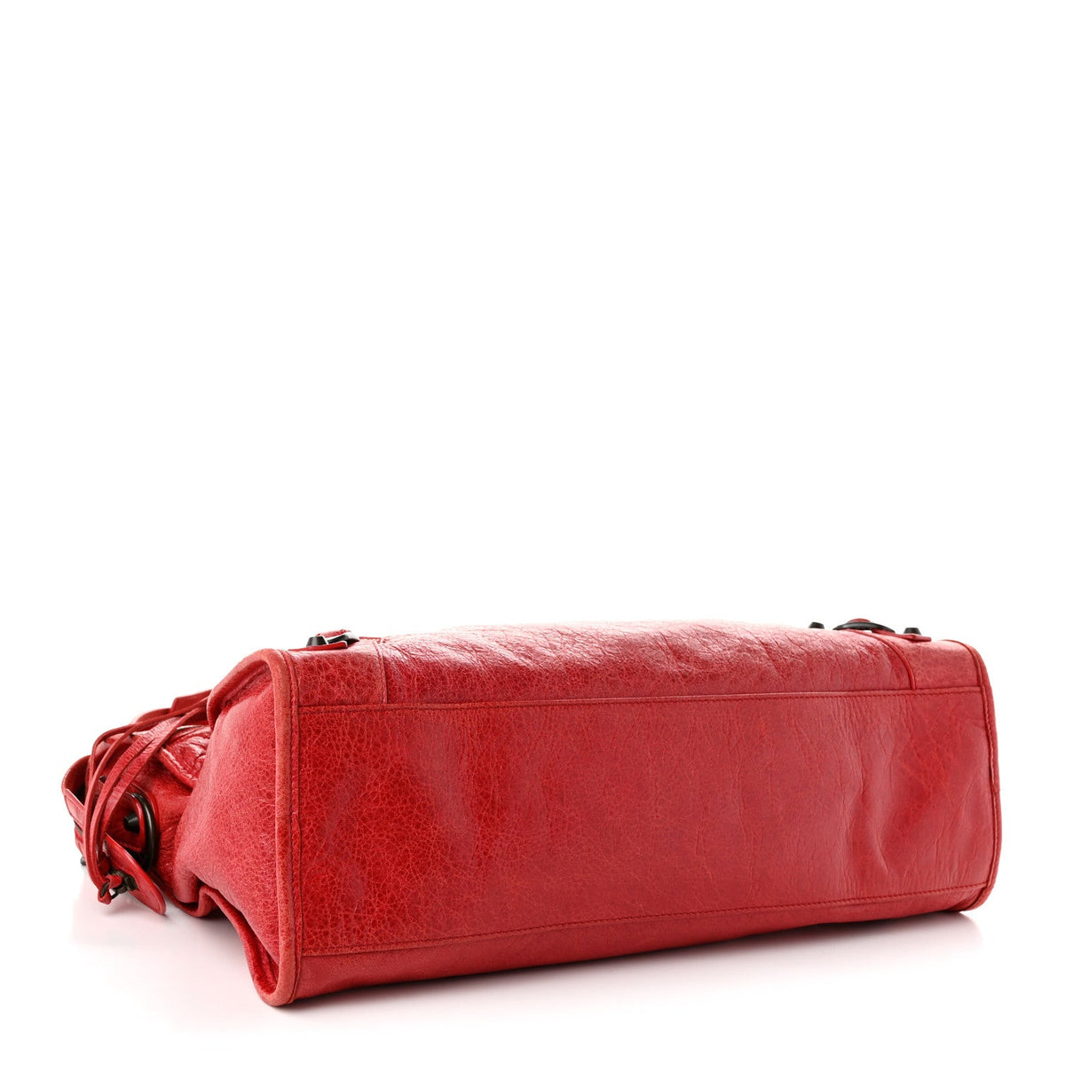 Agneau Classic Hardware City Rouge Coque Handbag