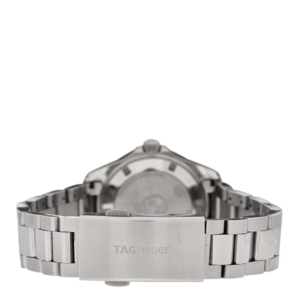 Tag Heuer Stainless Steel Ceramic Diamond 35mm Aquaracer Watch Blue WAY131L