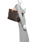 Louis Vuitton Monogram Neo Neverfull MM Tote Bag Pivoine