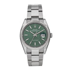 Rolex Stainless Steel 18K White Gold 36mm Datejust Watch 126234