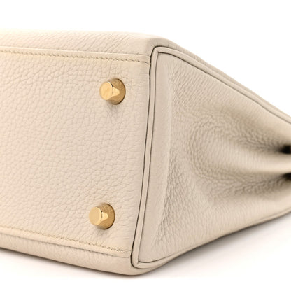 Togo Kelly Retourne 25 Beton Handbag