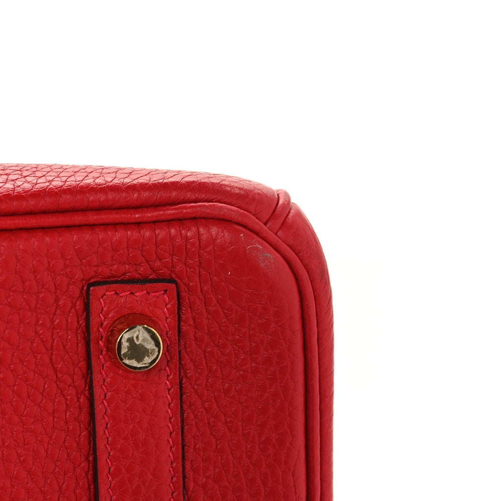 Hermes Togo Birkin 30 Rouge Casaque