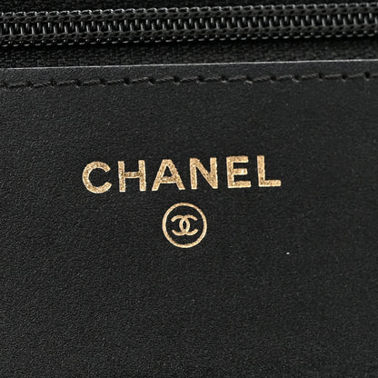 Quilted Caviar Wallet Bag
