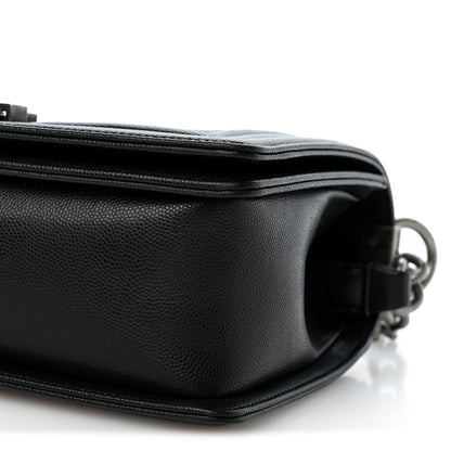 Medium Quilted Caviar Flap Shoulder Bag