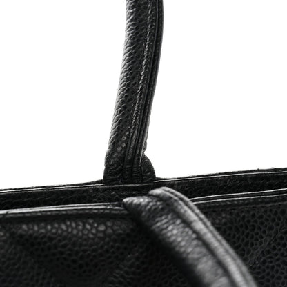 Quilted Caviar Tote Bag