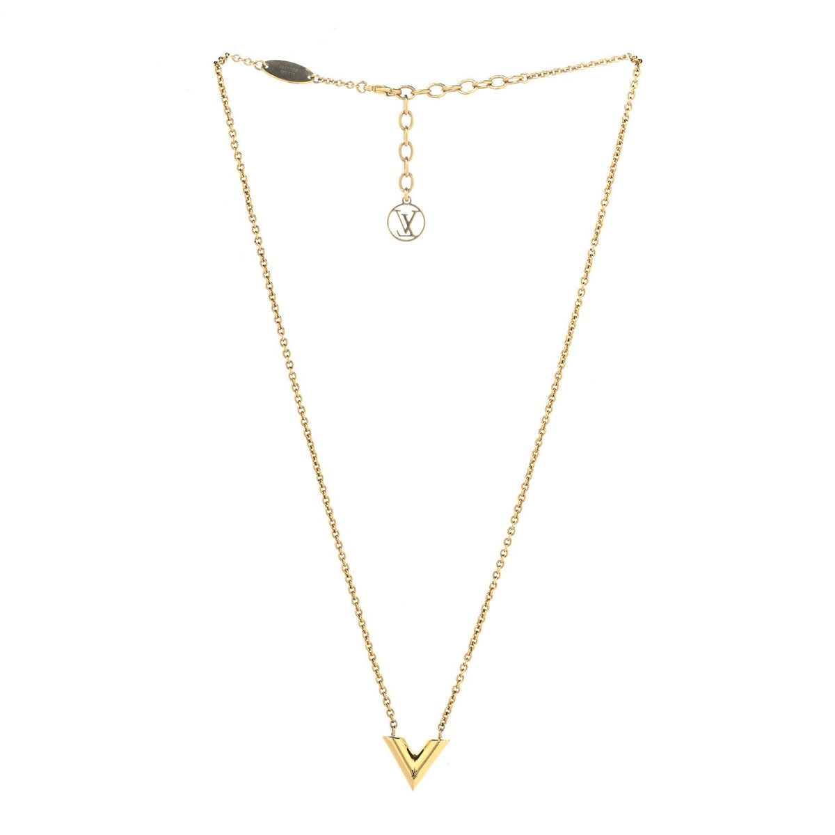 Essential V Necklace Gold