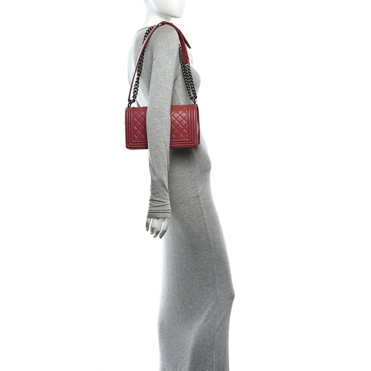 Medium Quilted Lambskin Flap Shoulder Bag