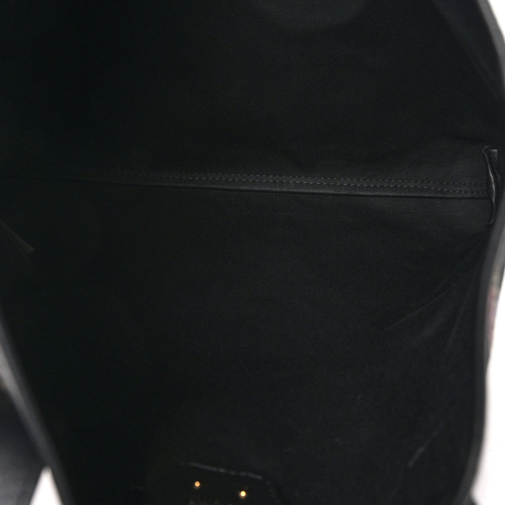 Versace Canvas Underwater Medusa Tote Black Multicolor