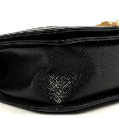 Medium Quilted Caviar Flap Shoulder Bag