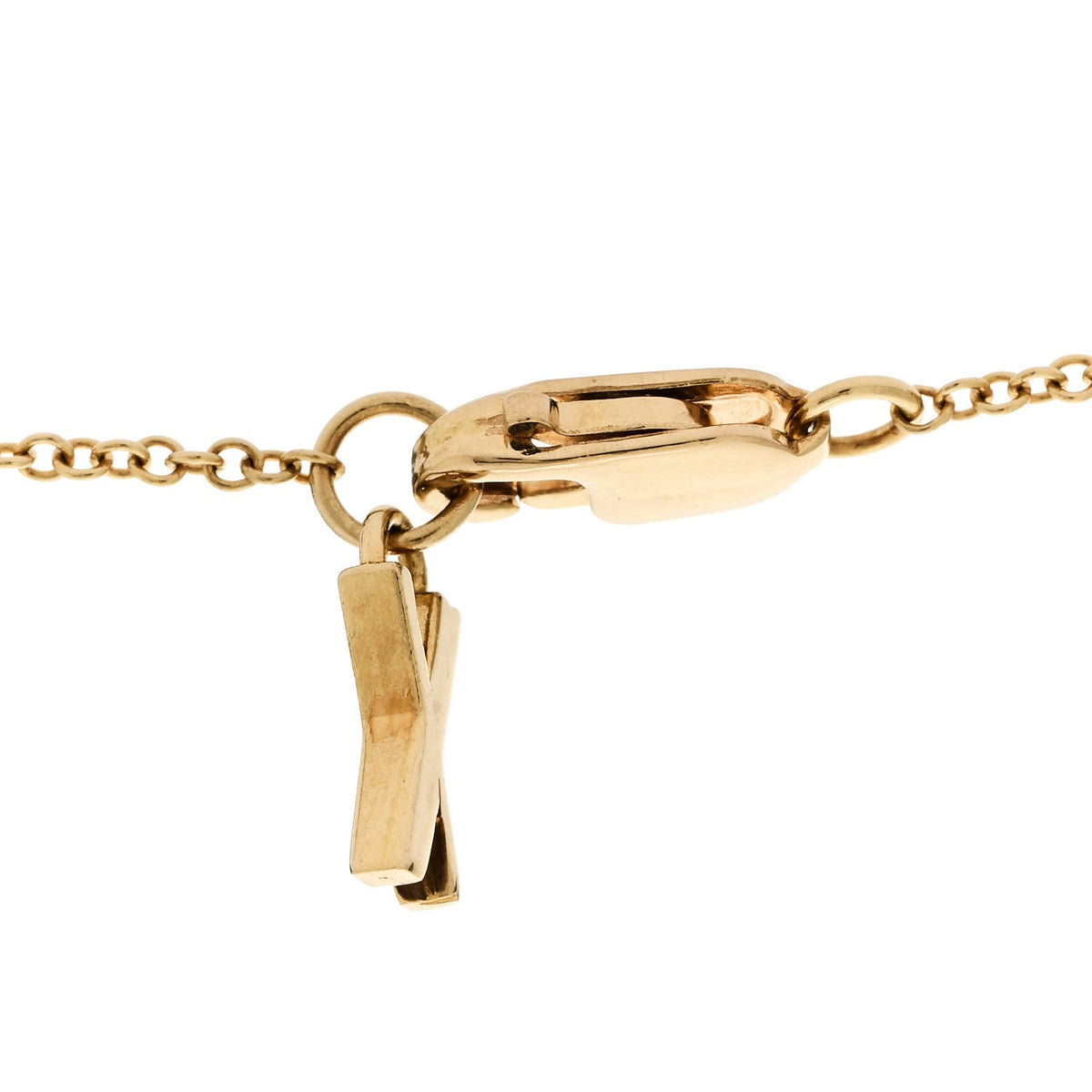 18K Yellow Gold Interlocking Atlas Open Pendant Necklace