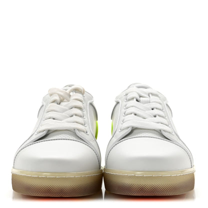 Christian Louboutin Calfskin Women's Fun Vieira Orlato Sneakers 39 Bianco