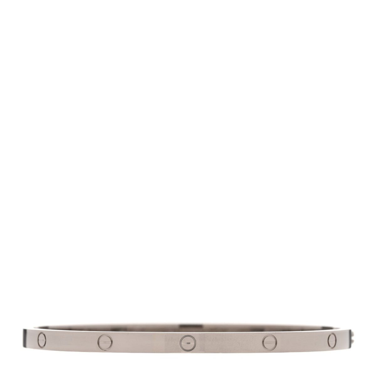 18K White Gold Small LOVE Bracelet 17