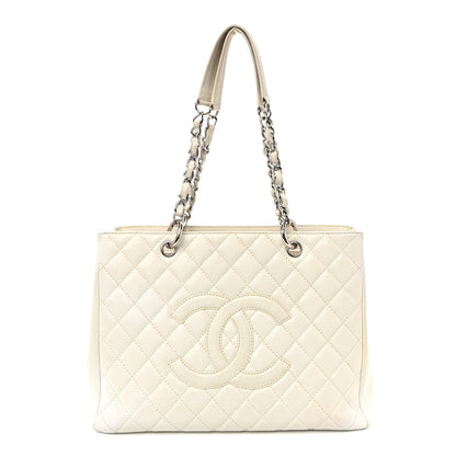 Quilted Caviar Tote Bag
