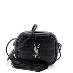 Classic Monogram Blogger Crossbody Bag Crocodile Embossed Leather Small