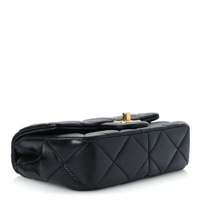 Mini Quilted Lambskin Flap Shoulder Bag