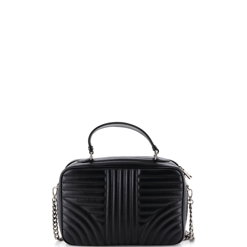 Zip Around Top Handle Bag Diagramme Quilted Leather Medium