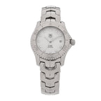 Tag Heuer Stainless Steel Diamond Mother of Pearl 27mm Link Quartz Watch WJ1319