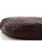 Bottega Veneta Lambskin Intrecciato Medium Padded Veneta Deep Mahogany