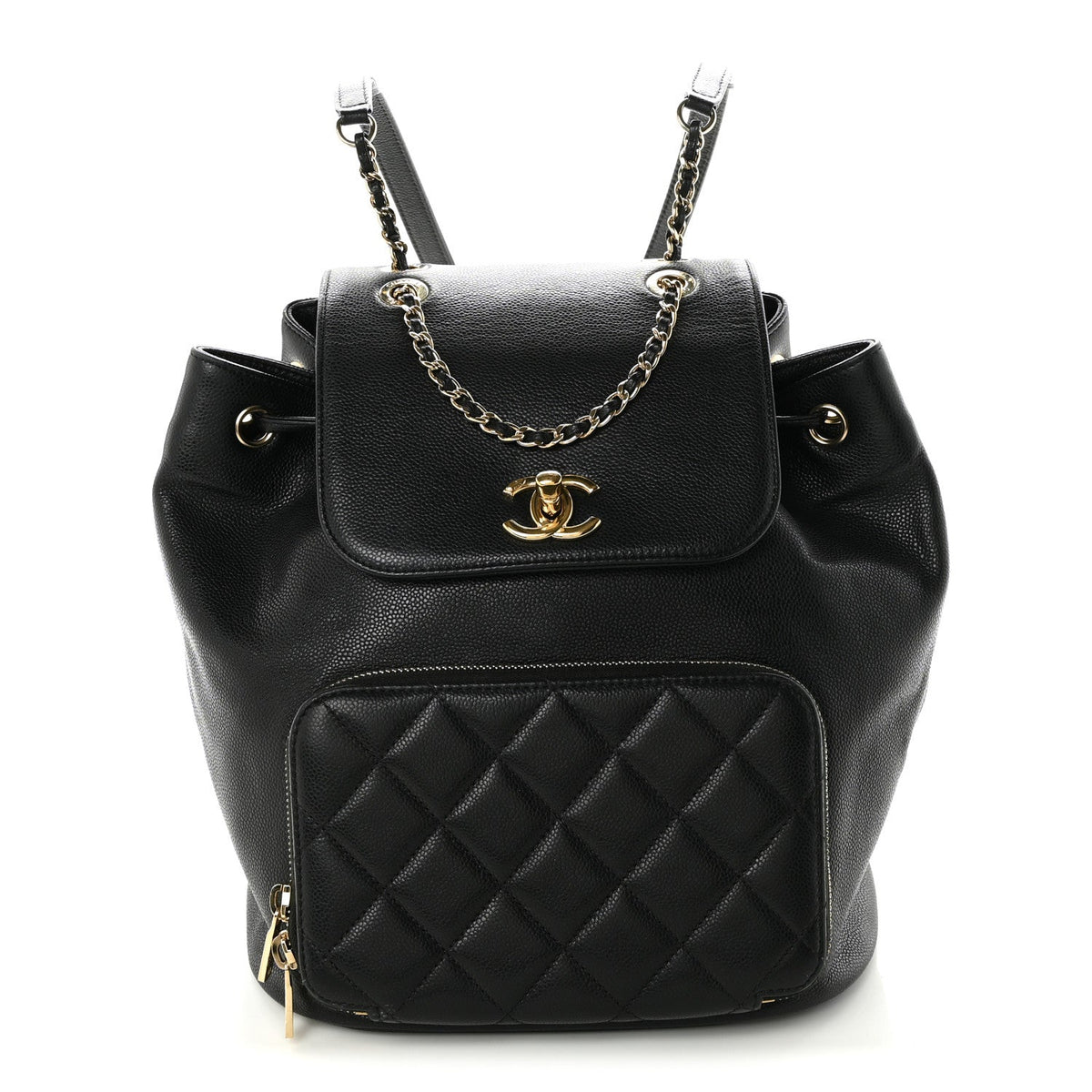 Quilted Caviar Backpack