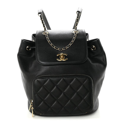 Quilted Caviar Backpack