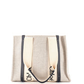 Woody Tote Canvas with Leather Medium